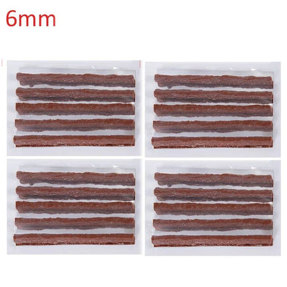 Tubeless Tire Repair Strips For Car Motorcycle Bike HeavyDuty Rubber Plug Seal Tool Kit For Punctur 8