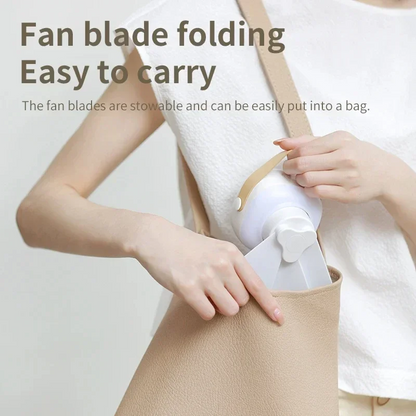 Portable Wireless Mini Ceiling Fan With Remote USB Rechargeable LED Light For Home Camping  Outdoor 2