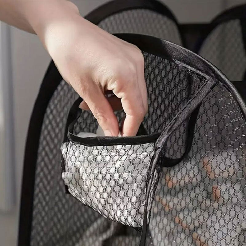 Foldable Laundry Basket Large Capacity Dirty Clothes Storage  Portable Hamper Bag 3