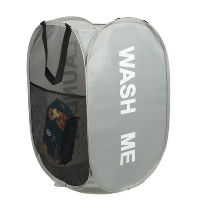 Foldable Laundry Basket Large Capacity Dirty Clothes Storage  Portable Hamper Bag 5