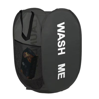 Foldable Laundry Basket Large Capacity Dirty Clothes Storage  Portable Hamper Bag 7