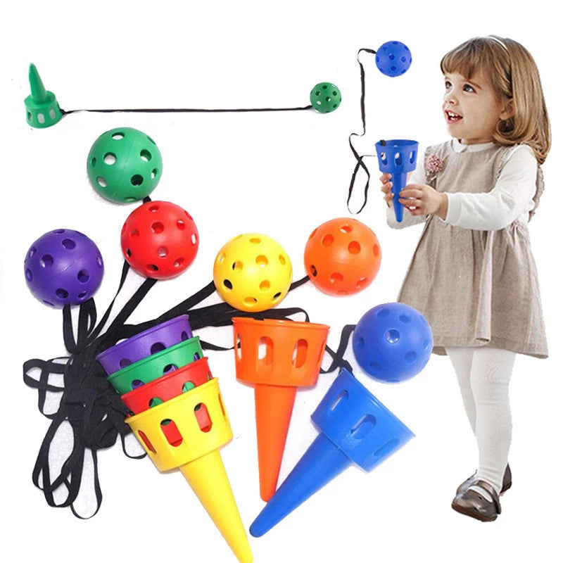 Throwing Catching Game Set Outdoor Toy For Sensory Integration  Hand Eye Coordination Training For  2
