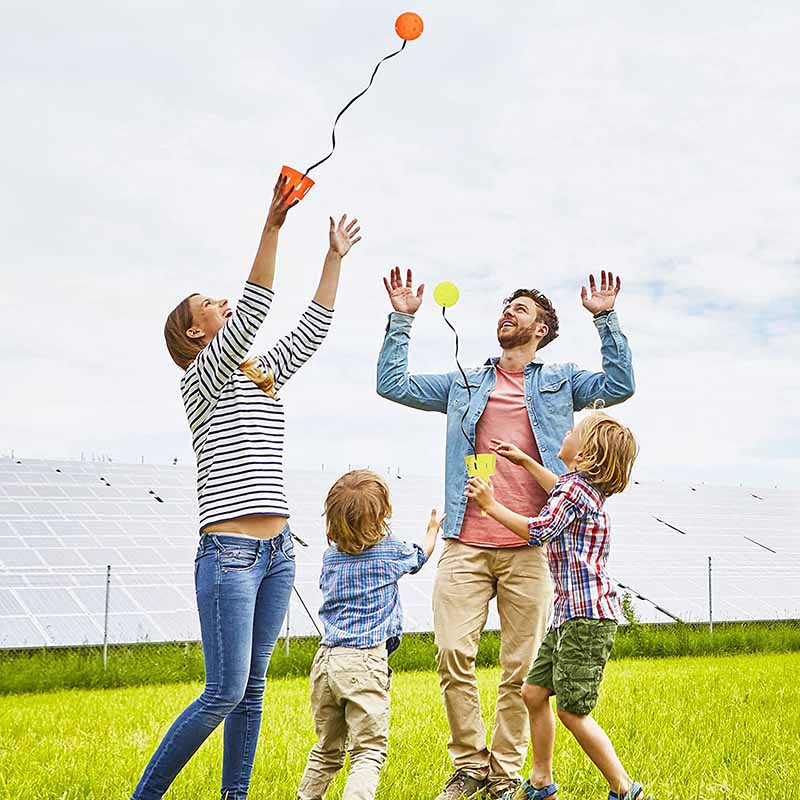 Throwing Catching Game Set Outdoor Toy for Sensory Integration & Hand Eye Coordination Training for Kids