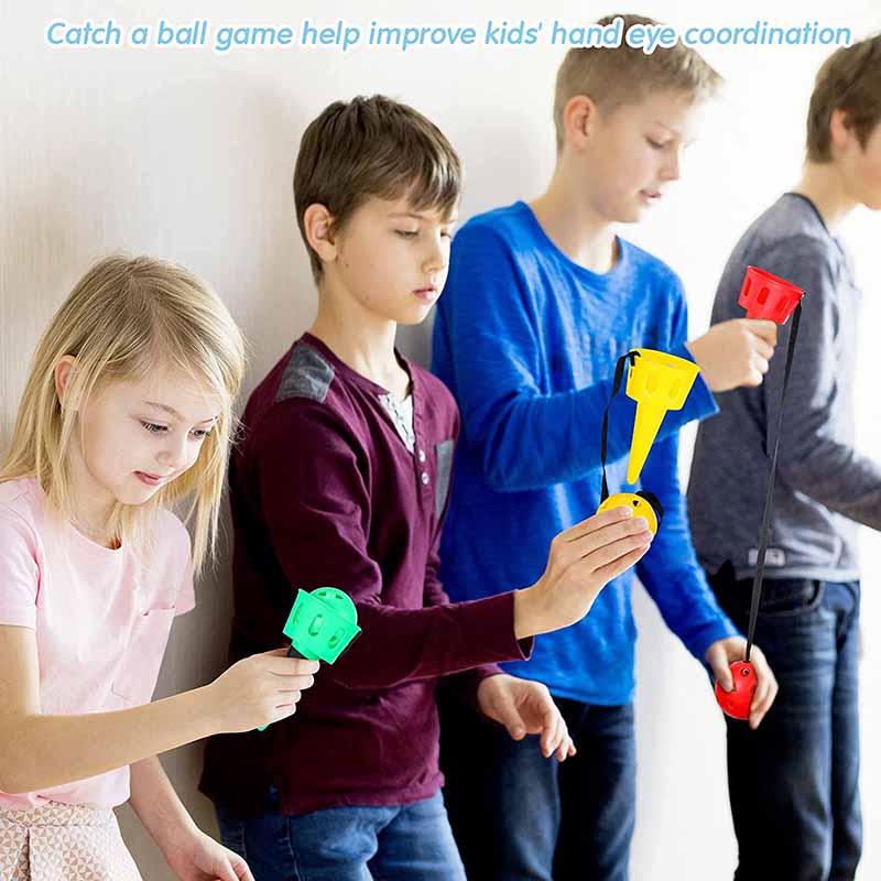Throwing Catching Game Set Outdoor Toy For Sensory Integration  Hand Eye Coordination Training For  4