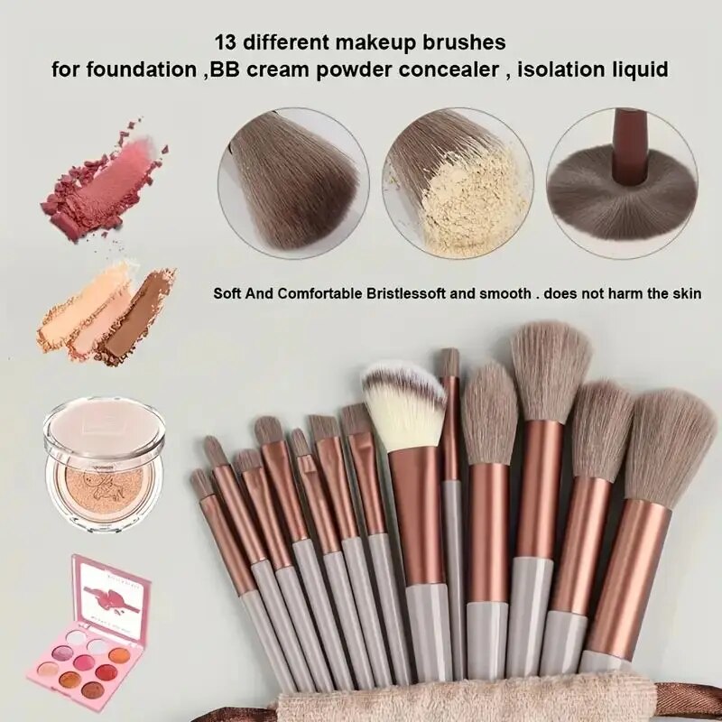 Professional Makeup Brush Set Soft Fluffy Foundation Powder  Eyeshadow Brushes for Seamless Blend