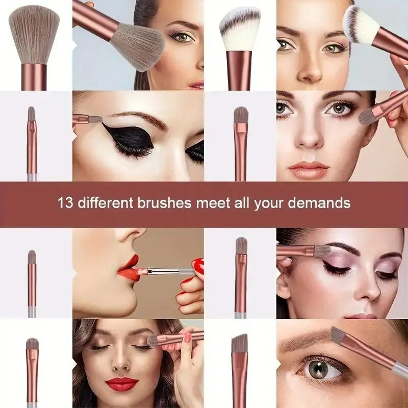 Professional Makeup Brush Set Soft Fluffy Foundation Powder  Eyeshadow Brushes for Seamless Blend