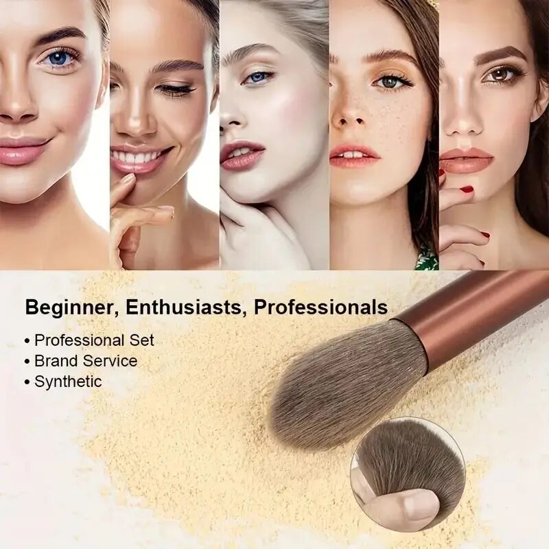 Professional Makeup Brush Set Soft Fluffy Foundation Powder  Eyeshadow Brushes for Seamless Blend