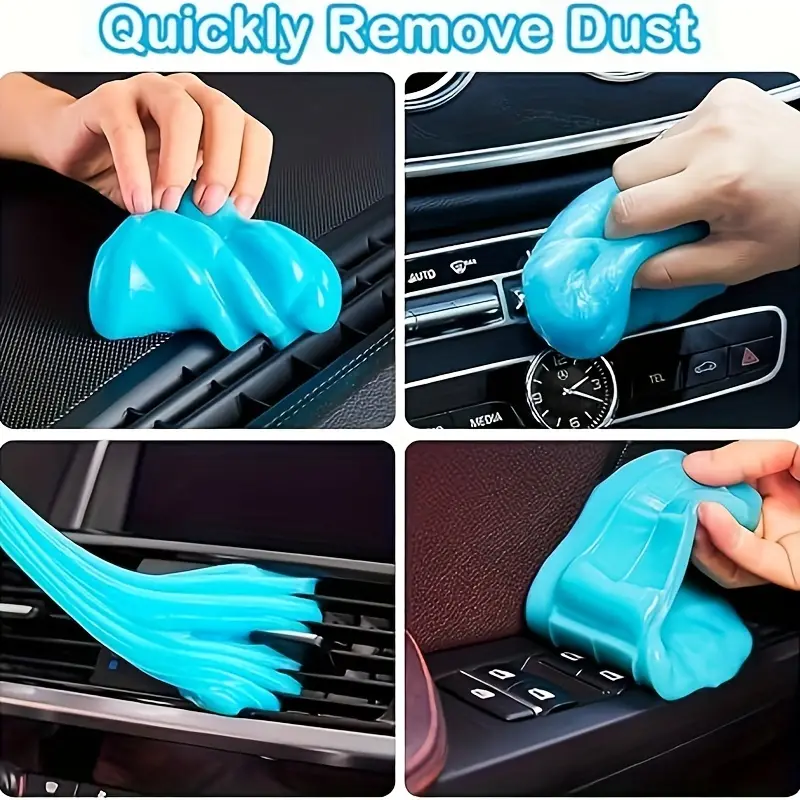 Car Cleaning Gel Magic Mud Premium Dust Remover For Air VentsKeyboards  Tight SpacesInterior Detail 3