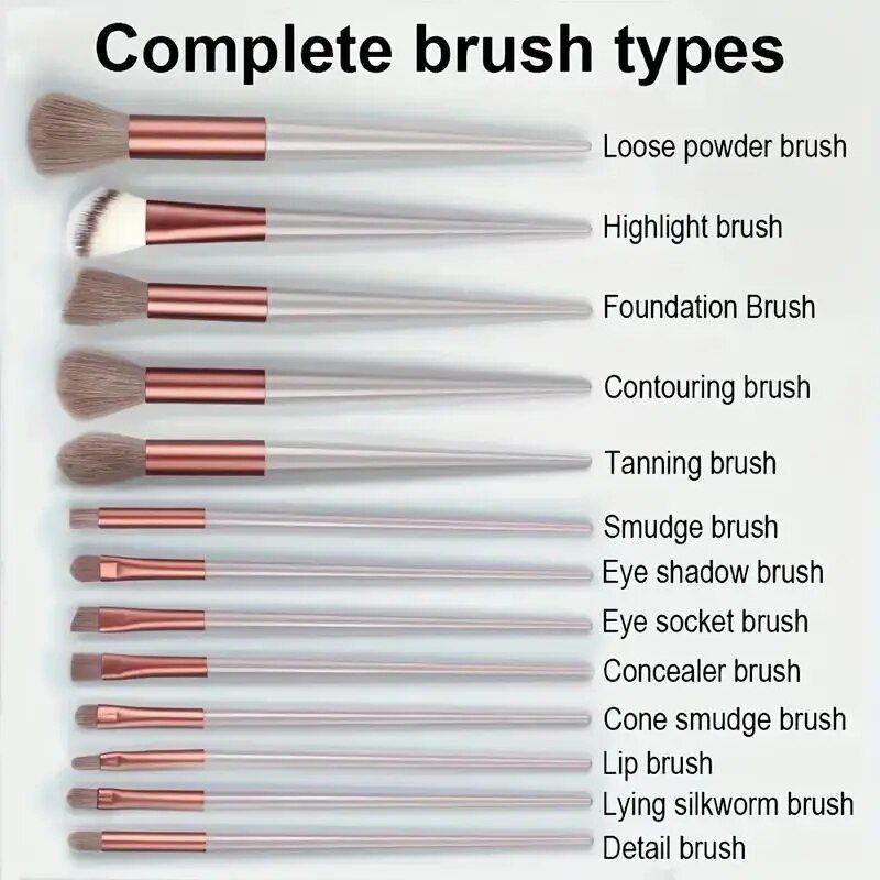 Professional Makeup Brush Set Soft Fluffy Foundation Powder  Eyeshadow Brushes for Seamless Blend