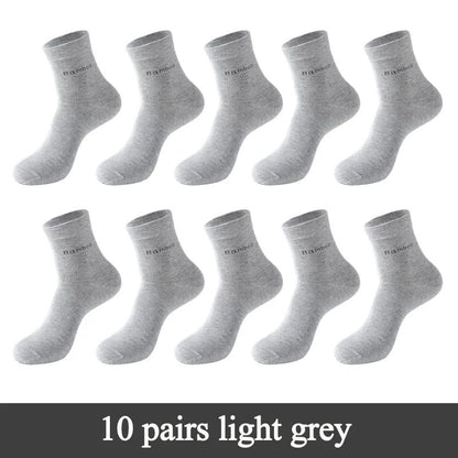 Mens Bamboo Fiber Crew Socks Breathable AntiBacterial Ideal For Business  Casual Wear 6
