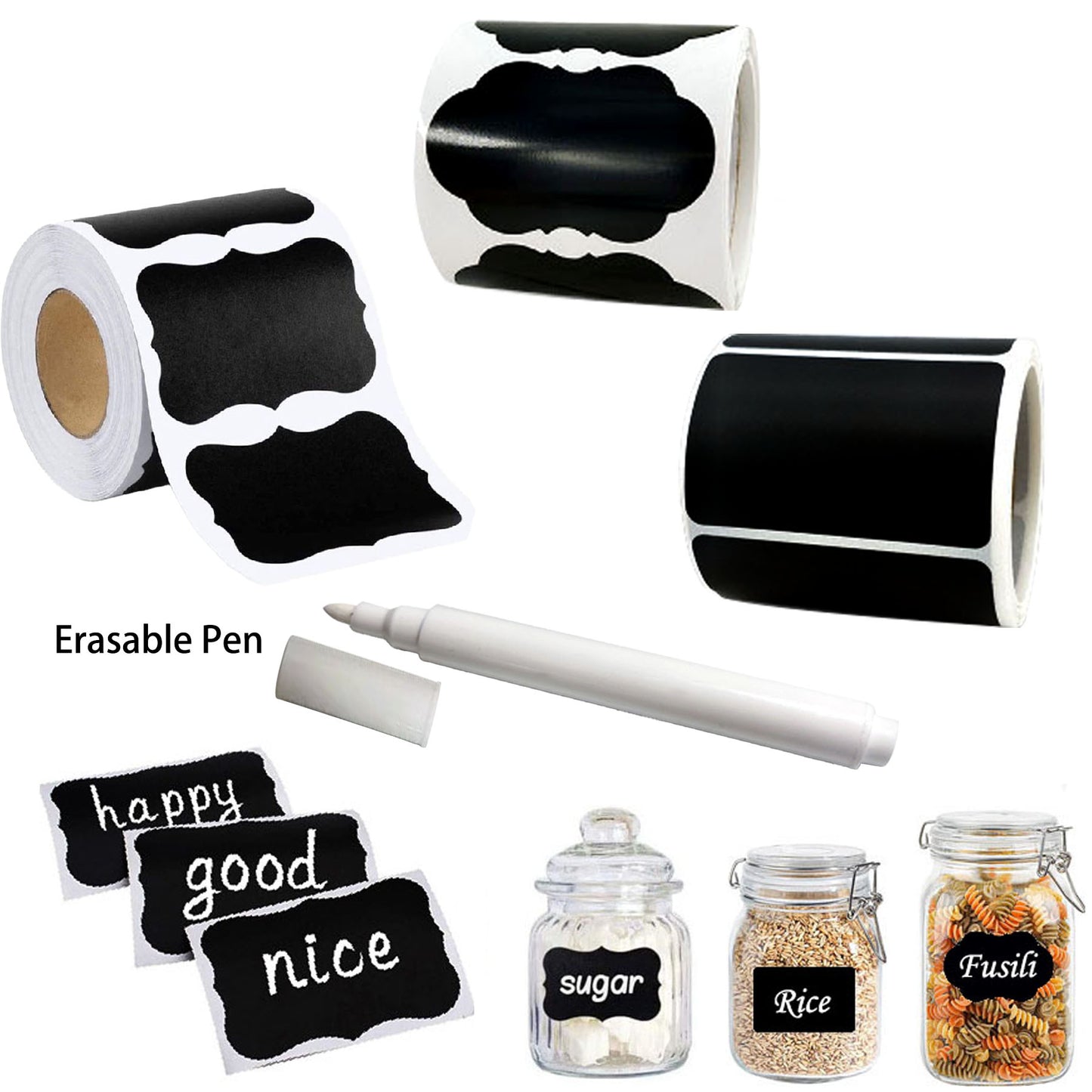 Removable Blackboard Stickers  Erasable Pen Waterproof Chalkboard Labels For Home  Kitchen Office G 2