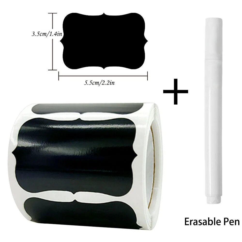 Removable Blackboard Stickers  Erasable Pen Waterproof Chalkboard Labels For Home  Kitchen Office G 6