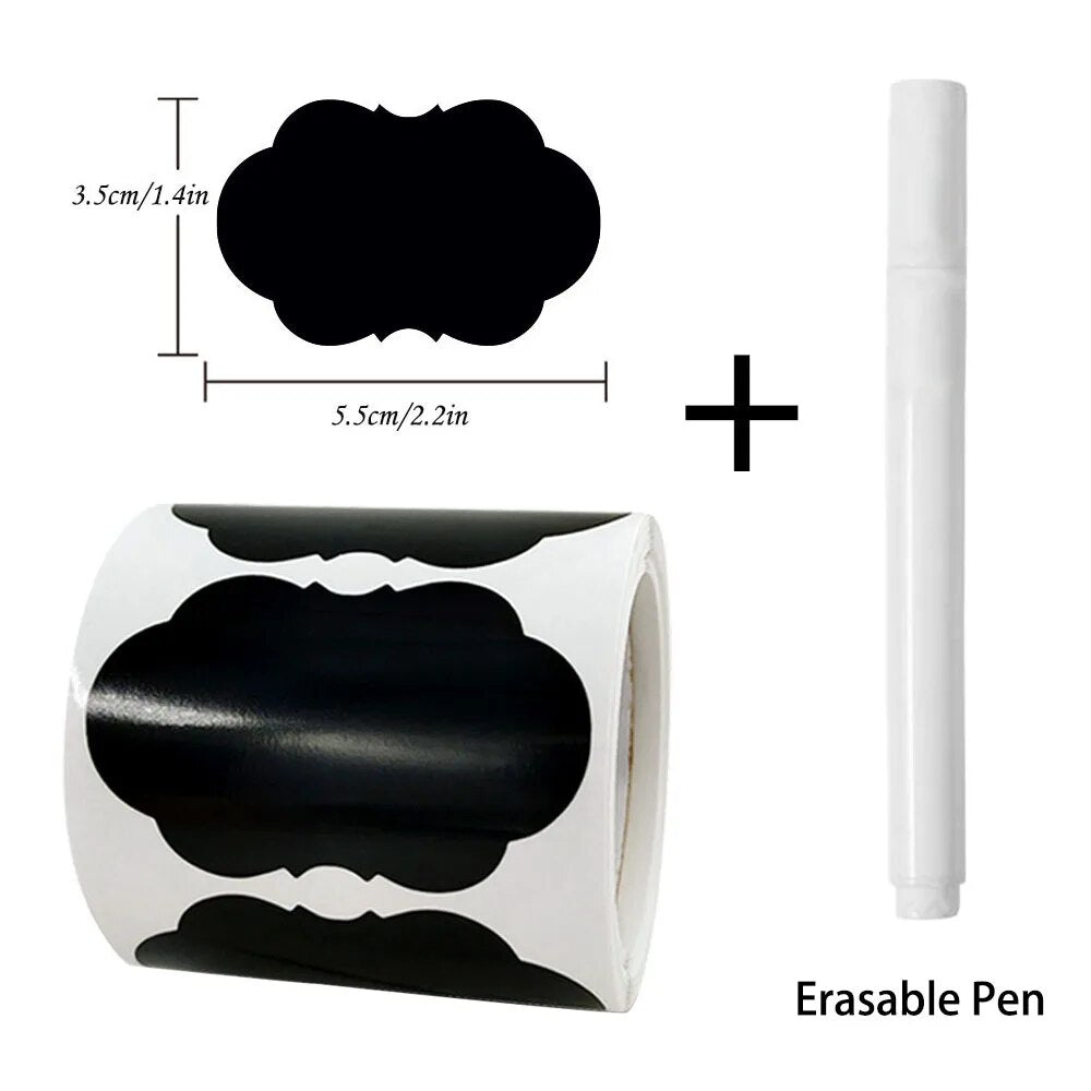 Removable Blackboard Stickers  Erasable Pen Waterproof Chalkboard Labels For Home  Kitchen Office G 8