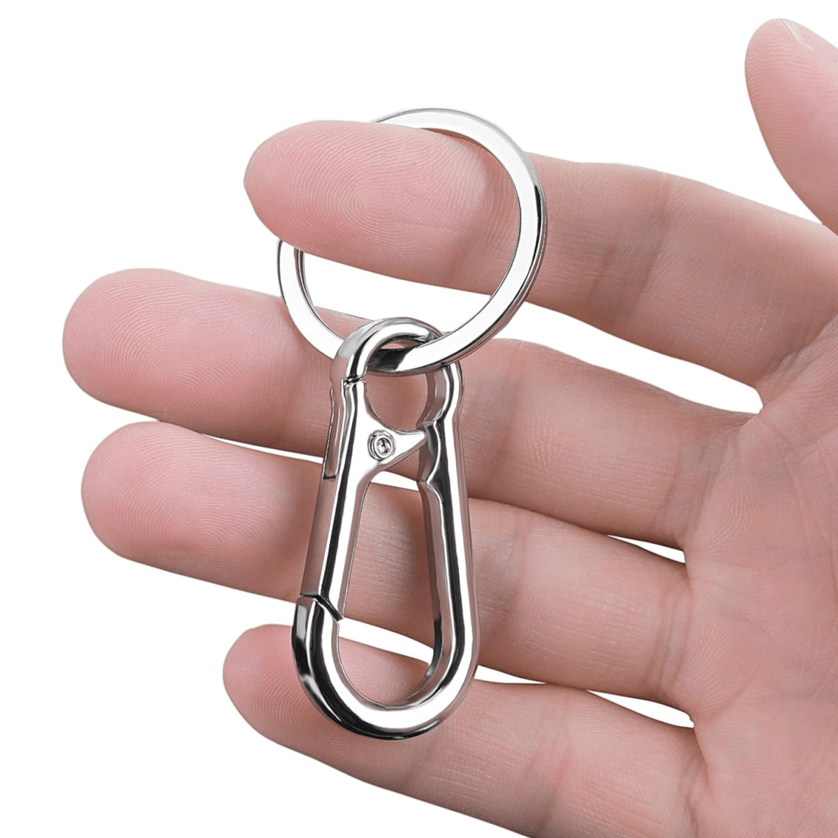 Premium Metal Carabiner Clip Keychain Durable Key Ring Holder For Keys Organizer  Hook 2