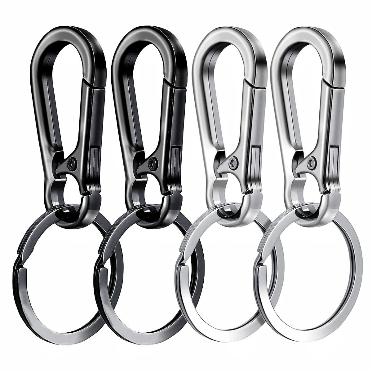 Premium Metal Carabiner Clip Keychain Durable Key Ring Holder For Keys Organizer  Hook 5