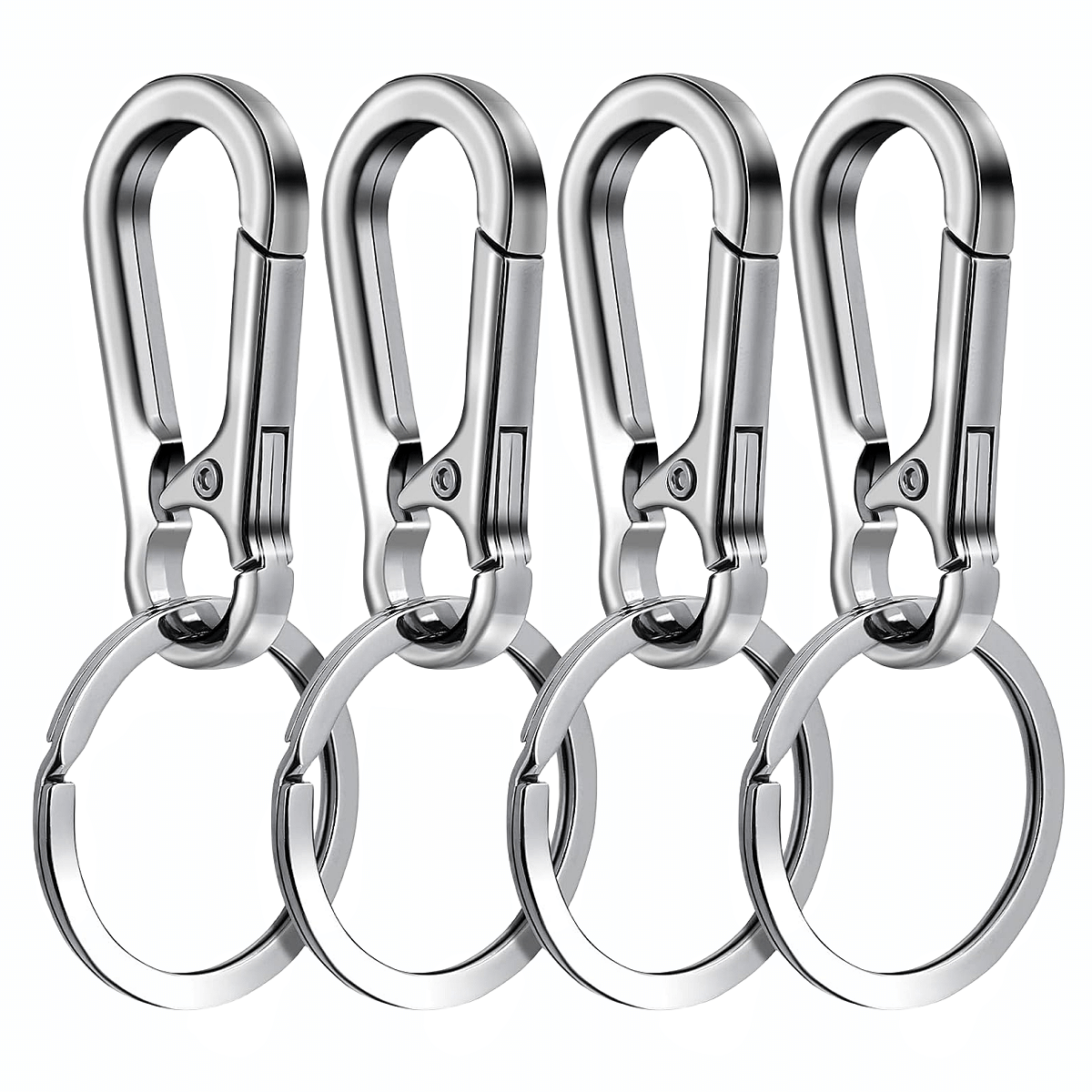 Premium Metal Carabiner Clip Keychain Durable Key Ring Holder For Keys Organizer  Hook 6
