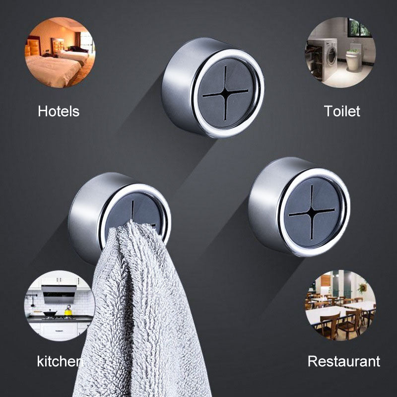 Non Punching Dishwashing Cloth Storage Clip Wall Hanging Towel Rack for Kitchen & Bathroom