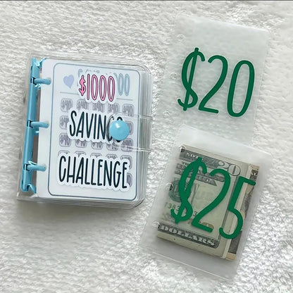 Savings Challenge Binder Reusable Money Saving Binder For Budgeting  Cash Envelopes 1