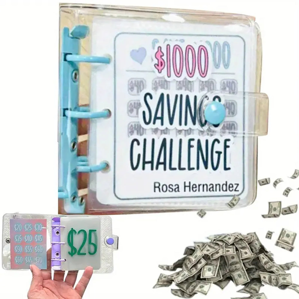 Savings Challenge Binder Reusable Money Saving Binder For Budgeting  Cash Envelopes 3
