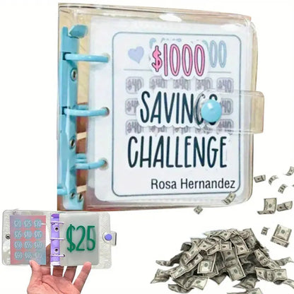 Savings Challenge Binder Reusable Money Saving Binder For Budgeting  Cash Envelopes 3