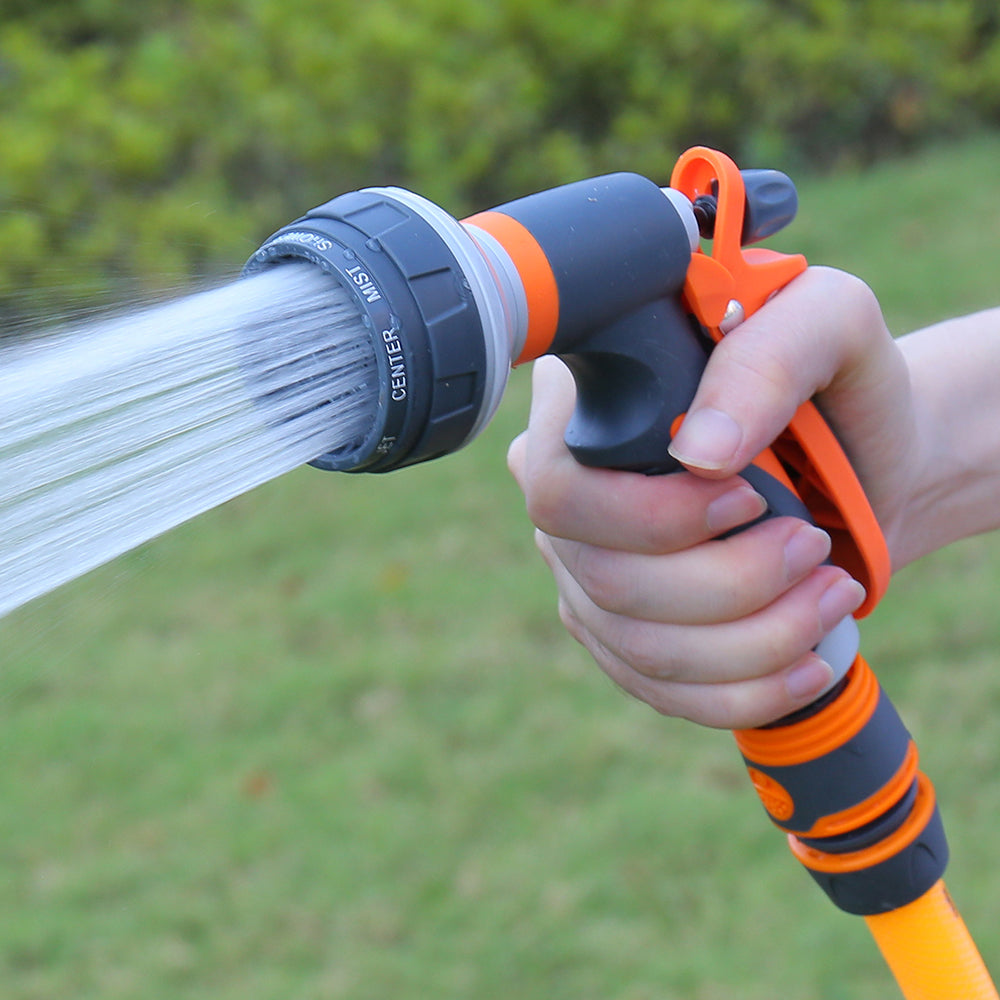 High Pressure Watering Gun Garden Nozzle, 8 Spray Modes for Lawn, Yard & Plant Watering, Adjustable Garden Hose Sprayer