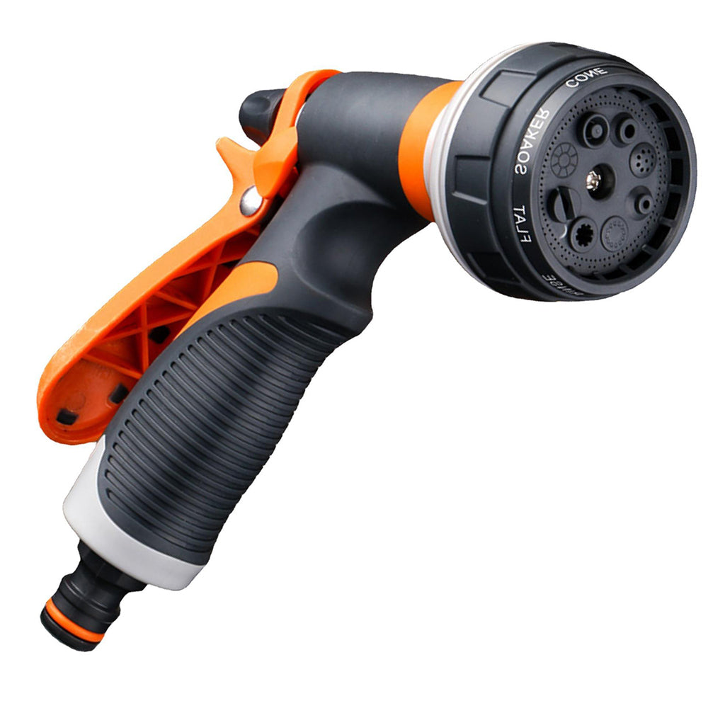 High Pressure Watering Gun Garden Nozzle 8 Spray Modes For Lawn Yard  Plant Watering Adjustable Gar 1