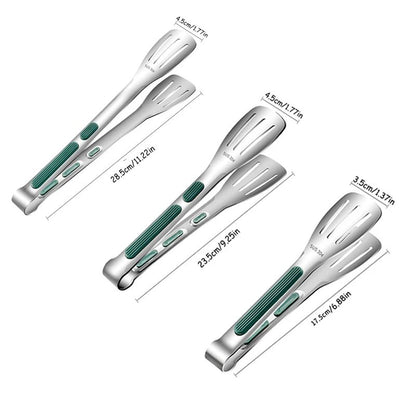 NonSlip Stainless Steel Food Tongs Multipurpose Meat Salad Bread Clip For BBQ Buffet And Kitchen Us 5