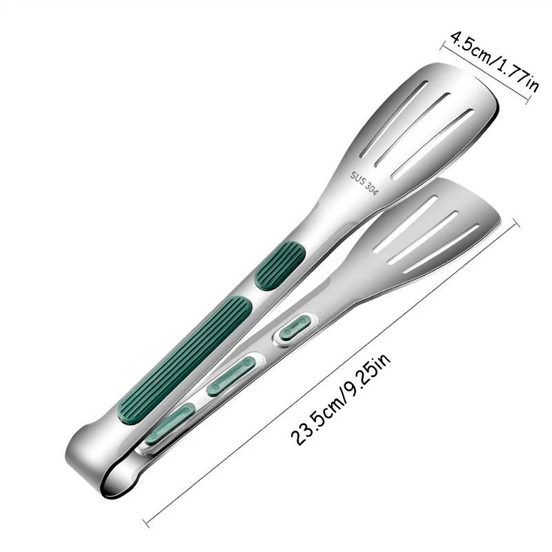 NonSlip Stainless Steel Food Tongs Multipurpose Meat Salad Bread Clip For BBQ Buffet And Kitchen Us 7