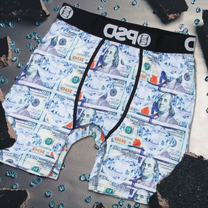 Sexy Men Boxer Underwear Plus Size  Breathable Mens Boxershorts  Fashion Printed Man Briefs Trunks