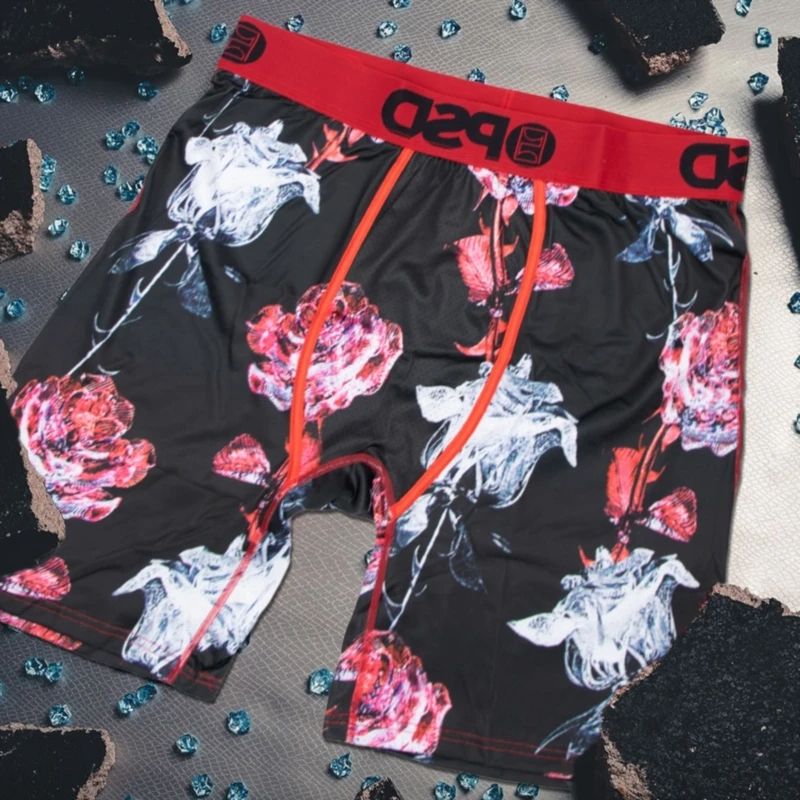 Sexy Men Boxer Underwear Plus Size  Breathable Mens Boxershorts  Fashion Printed Man Briefs Trunks