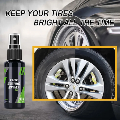 Ceramic Coating Spray for Tire Blackening Auto Wax Clean  Liquid Refurbishing Agent for Black Car