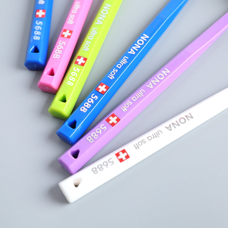 Nona UltraSoft Microfiber Toothbrush SwissStyle 5460 High Density For Gentle Cleaning  Gum Care 2