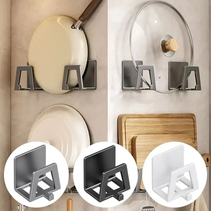 Stainless Steel Sponge Holder Set  Self Adhesive Sink Drain Drying Rack Kitchen Wall Storage Organi
