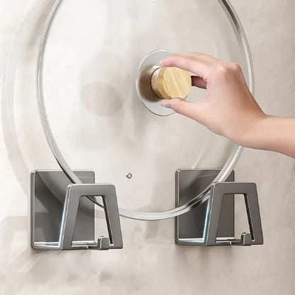 Stainless Steel Sponge Holder Set  Self Adhesive Sink Drain Drying Rack Kitchen Wall Storage Organi