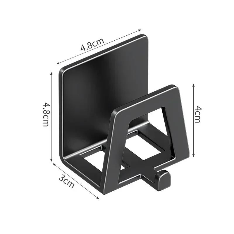 Stainless Steel Sponge Holder Set  Self Adhesive Sink Drain Drying Rack Kitchen Wall Storage Organi
