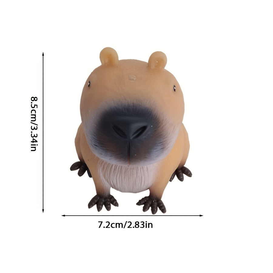 Capybara Squeeze Toy Stress Relief  Fun FastRebound TPR Animal ToyDurable  Soft Relaxation Fidget F 4