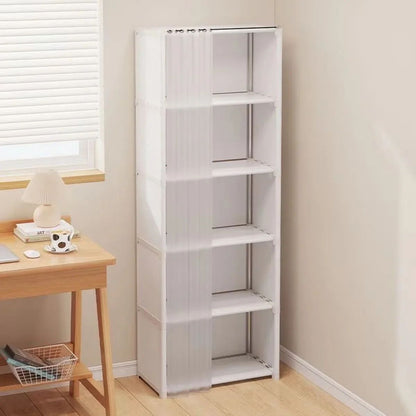 Dustproof Wardrobe High Capacity Partition Bookshelf  Bedroom Storage Cabinet 1