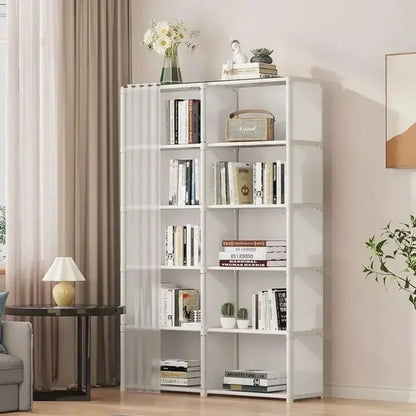 Dustproof Wardrobe High Capacity Partition Bookshelf  Bedroom Storage Cabinet 4