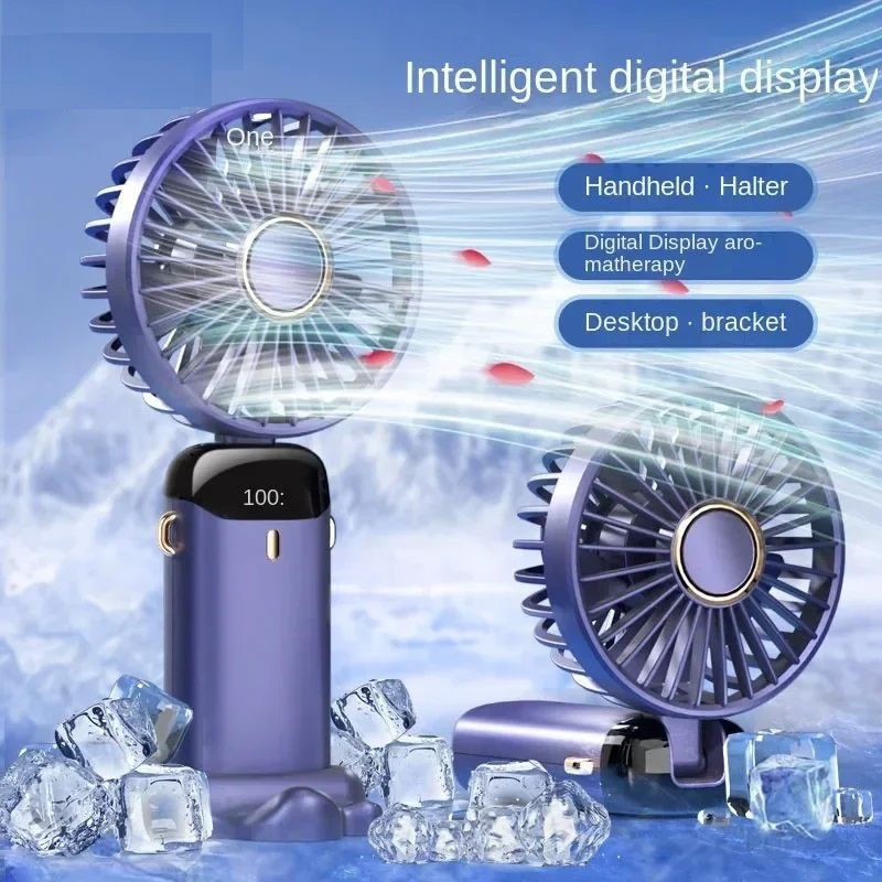 Portable Air Conditioner Fan – Rechargeable Electric Neck Fan for Home, Office & Travel – USB-Powered Mini Cooler