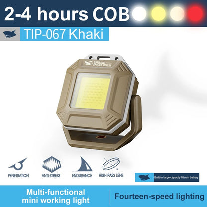 COB LED Work Light Rechargeable Waterproof Inspection Lamp With Magnetic Base Emergency Light For C 3