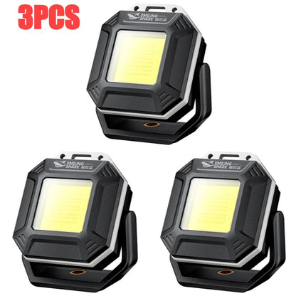 COB LED Work Light Rechargeable Waterproof Inspection Lamp With Magnetic Base Emergency Light For C 9