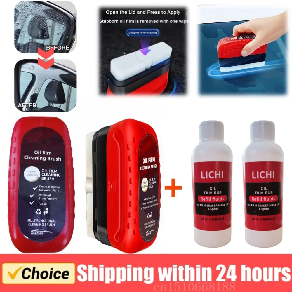 Car Glass Oil Film Remover Glass Cleaner Hydrophobic Glass Coating For Windshield Clear Auto Glass  1