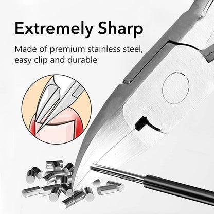 Professional Stainless Steel Toenail Clipper Ingrown And Thick Nail Nipper Cutter Manicure Pedicure 2