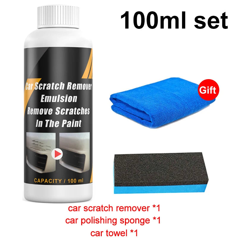 Car Scratch Remover Polish Auto Body Grinding Compound & Anti Scratch Wax for Paint Care & Scratches Repair