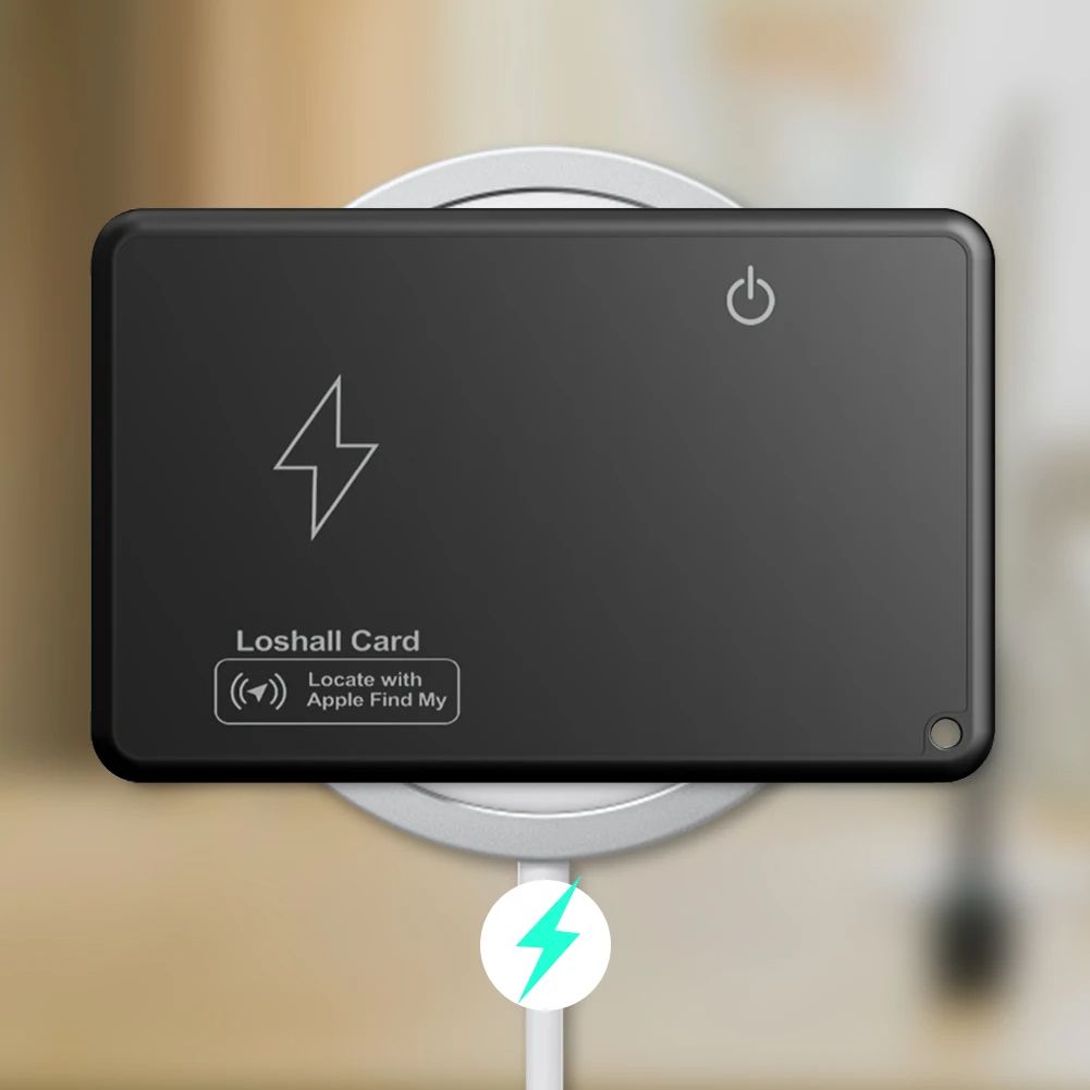 Ultra Thin Wallet Tracker Card With Wireless Charging Compatible With Apple Find My  IOS Devices 2