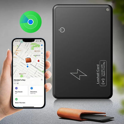 Ultra Thin Wallet Tracker Card With Wireless Charging Compatible With Apple Find My  IOS Devices 4
