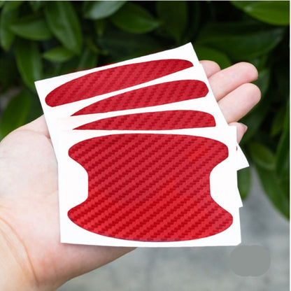 Car Door Sticker Carbon Fiber Scratches Resistant Cover for Auto Handle Protection & Exterior Styling
