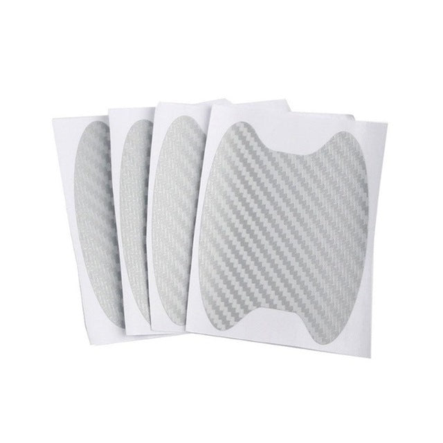 Car Door Sticker Carbon Fiber Scratches Resistant Cover for Auto Handle Protection & Exterior Styling