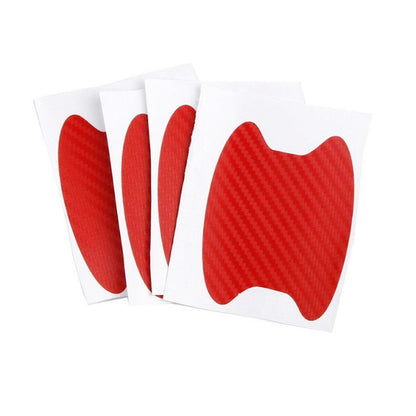Car Door Sticker Carbon Fiber Scratches Resistant Cover for Auto Handle Protection & Exterior Styling