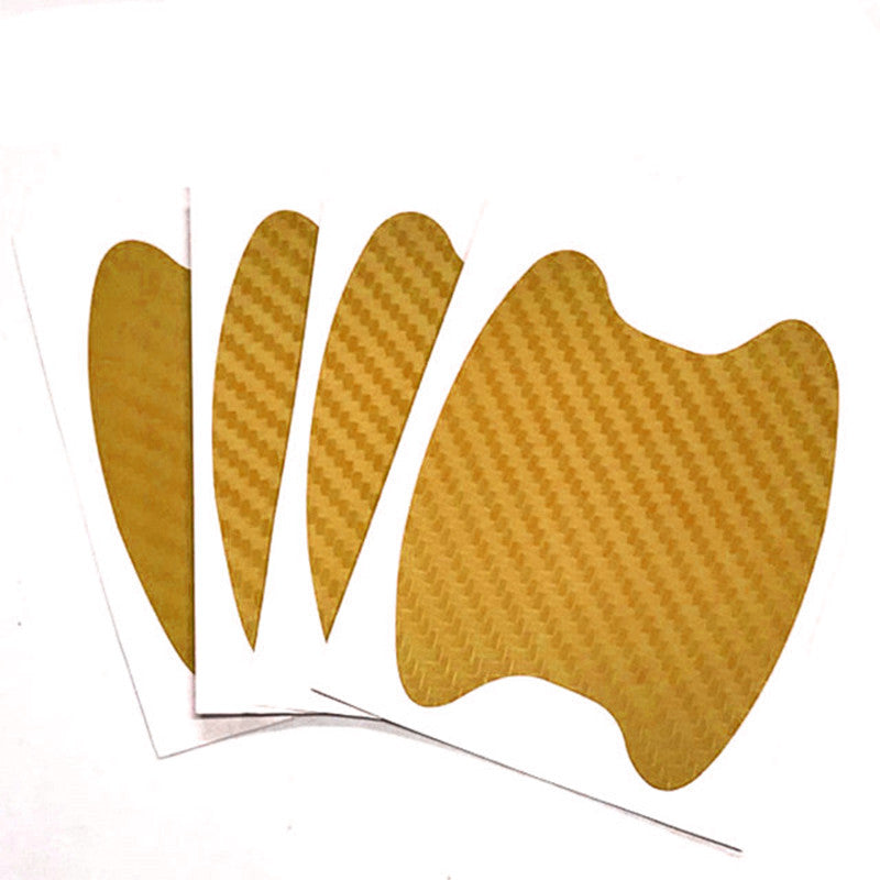 Car Door Sticker Carbon Fiber Scratches Resistant Cover for Auto Handle Protection & Exterior Styling